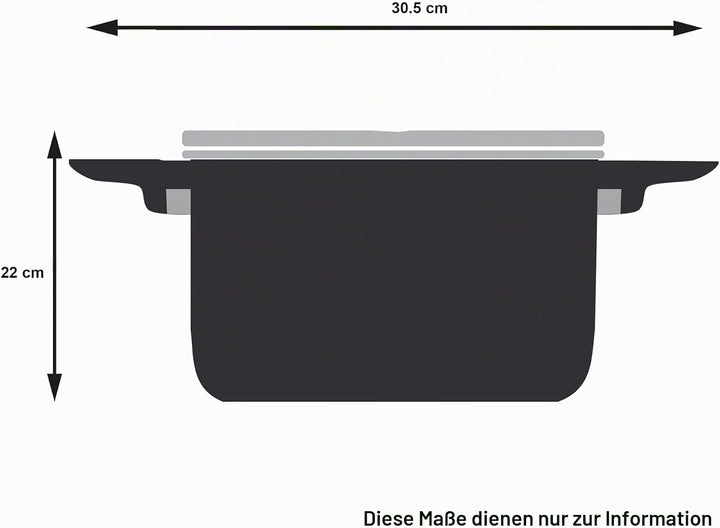 Tefal H85244 Nordica Kochtopf 20 cm mit Glasdeckel | Doppelgriffe | Edelstahl-Topf | alle Herdarten