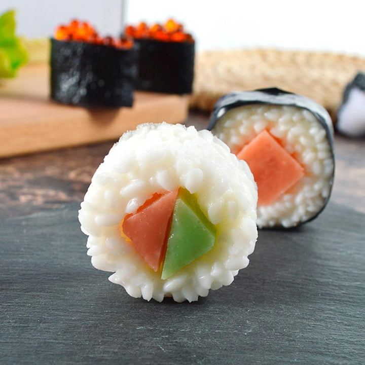 Garneck 12 STK Sushi-Simulation Puppenhaus Essen Miniatur Falsches Lachs-Sushi Künstliches Sashimi L