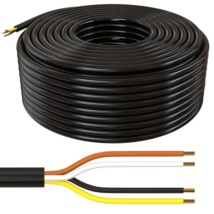 20m Lumonic 1m FLRYY Fahrzeugkabel 4 adrig I Fahrzeugleitung mit Kabelquerschnitt 4x 1,5mm² I Kabel
