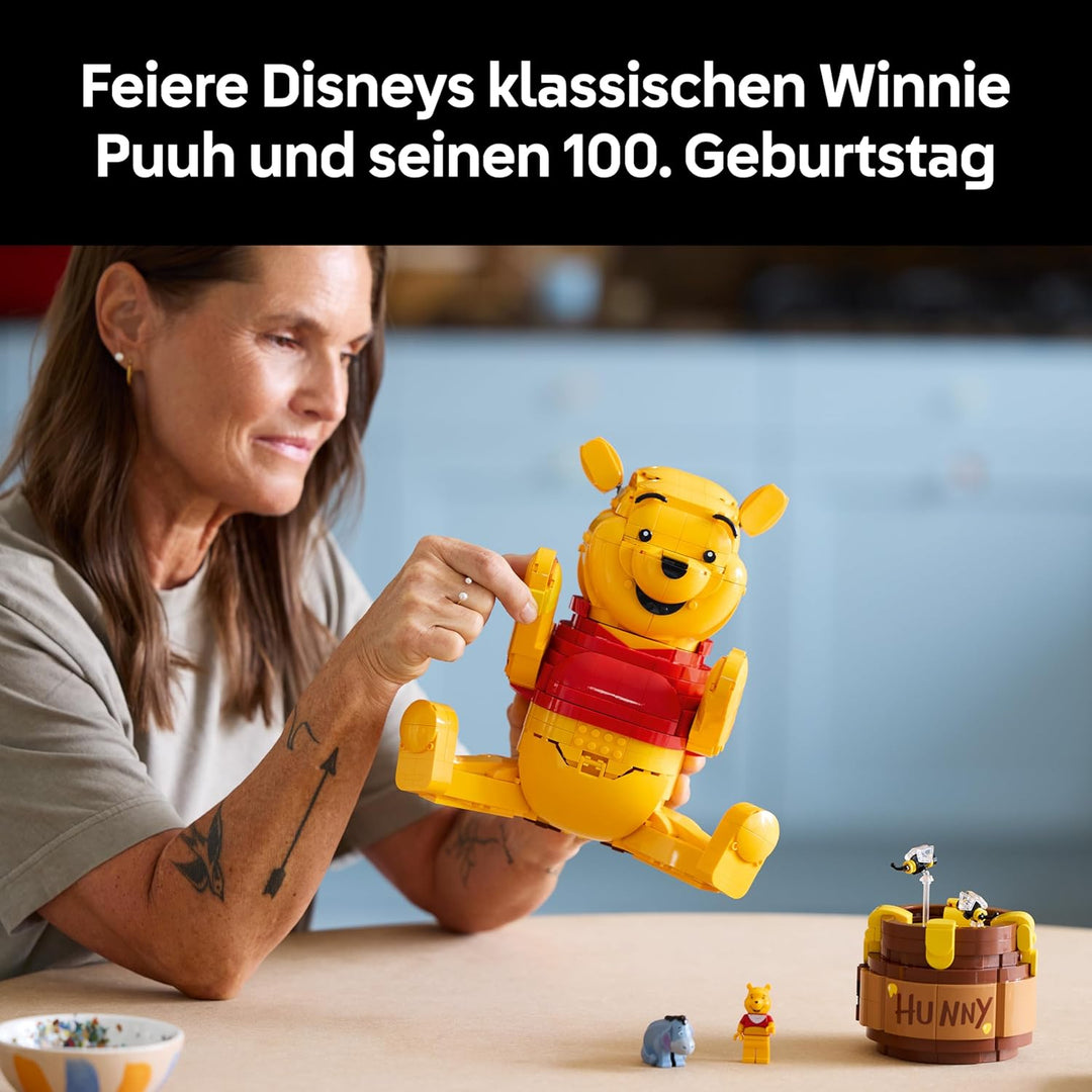 LEGO | Disney Winnie Puuh - Modellbau für Erwachsene zum Ausstellen - mit Honigtopf, Sammler Minifig