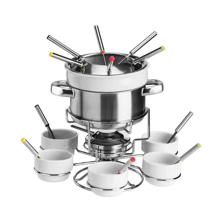 Premier Housewares Rostfreier Stahl/Porcelain Fondue Set, Weiss by Premier Housewares