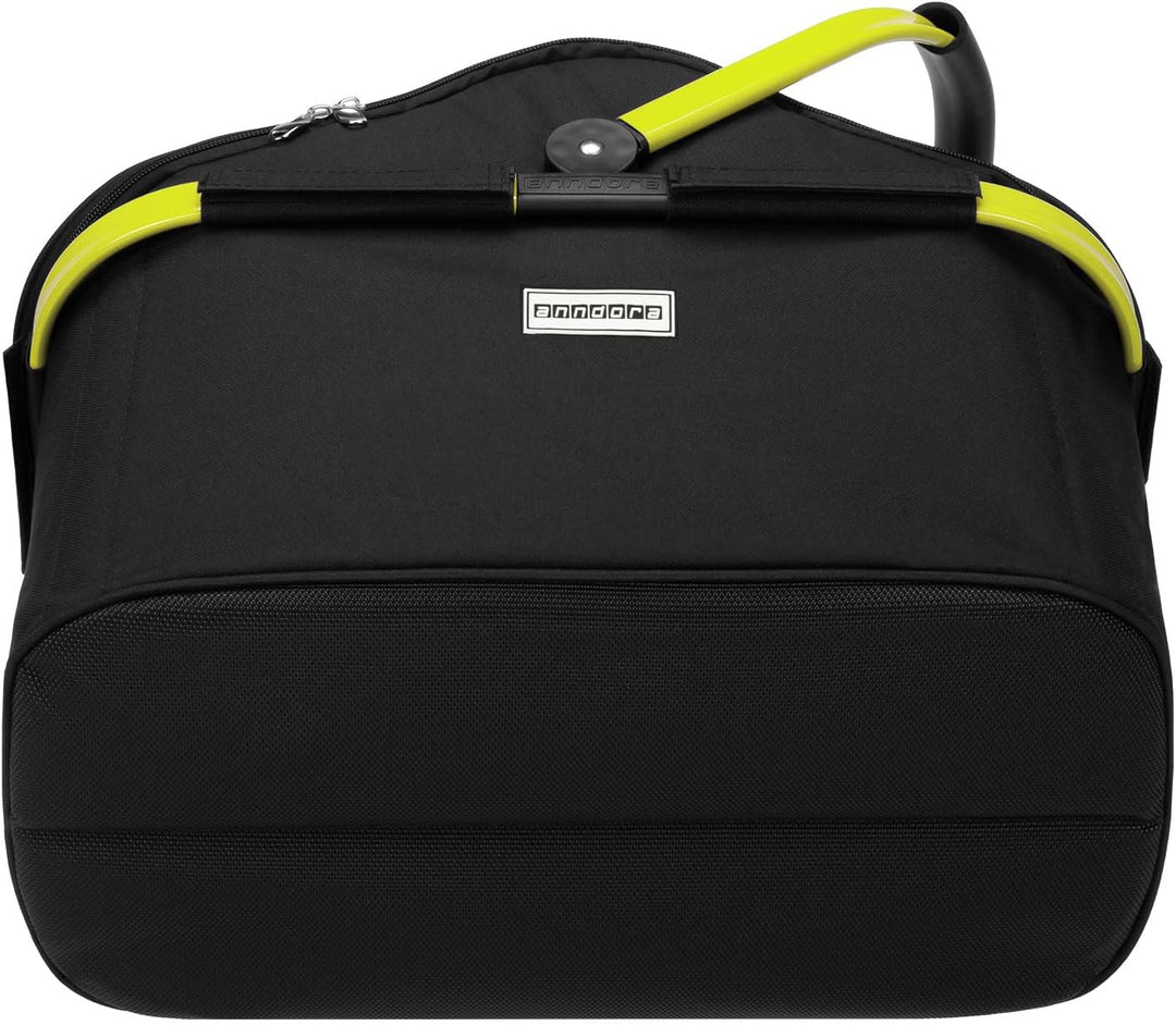 anndora Einkaufskorb 25 Liter ISO Picknick Kühlkorb Schwarz - Rahmen Limette Iso: Schwarz Rahmen Lim