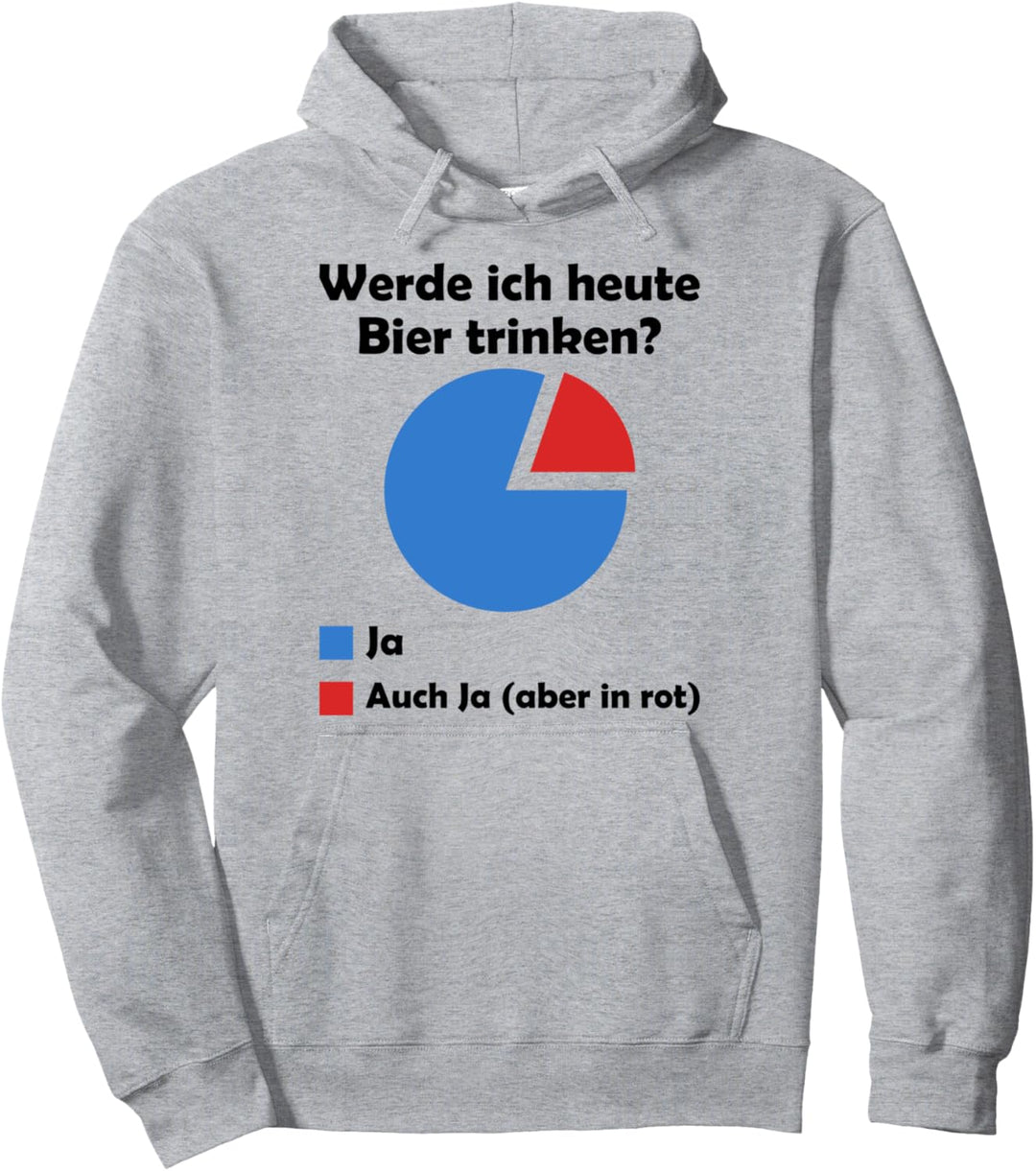 Werde ich heute Bier trinken? Ja Pullover Hoodie