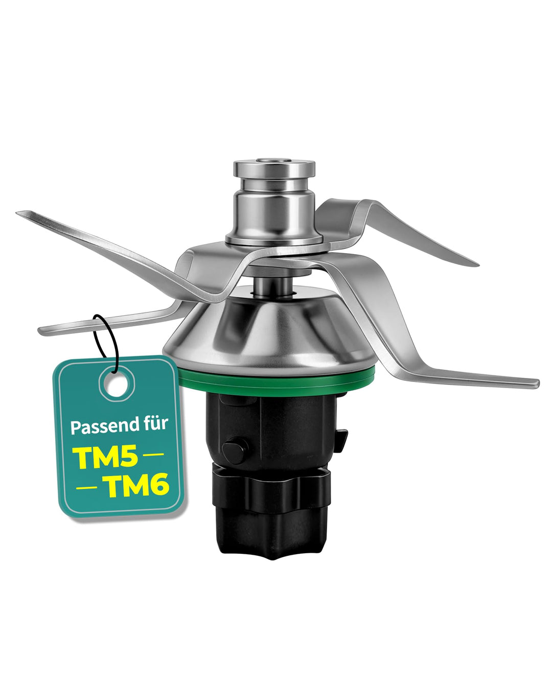 Ersatz-Mixmesser für Vorwerk Thermomix TM5 TM6 - Edelstahl Messer inkl. Dichtring, Kompatibel mit Th