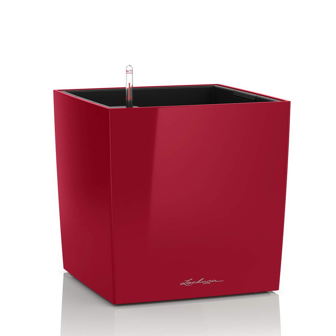 LECHUZA CUBE Premium 40 scarlet rot hochglanz 16367 39x39x40 cm Scarlet Rot Hochglanz, 39x39x40 cm S
