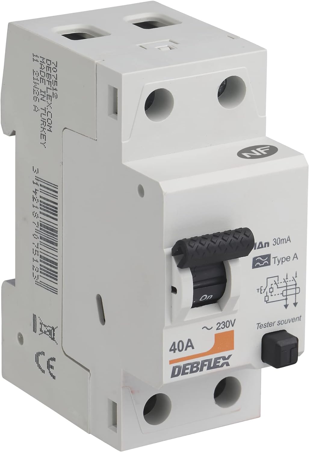 Debflex - Differentieller Schalter 2P 30MA 40A 2 Module Typ A - Modular - Modulare Reihe - Differenz