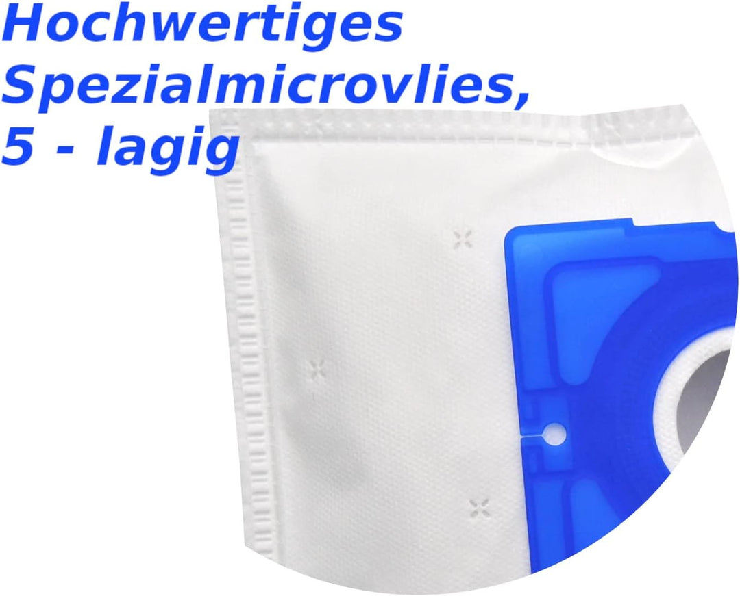 20 Staubsaugerbeutel 5-lagig kompatibel mit Swirl Y05 Y45 Y101, CO₂ und Plastikfreie Verpackung Geei