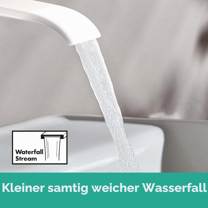 hansgrohe Waschtischarmatur Unterputz für Wandmontage Vivenis, Wasserhahn Bad mit Ablaufgarnitur unv