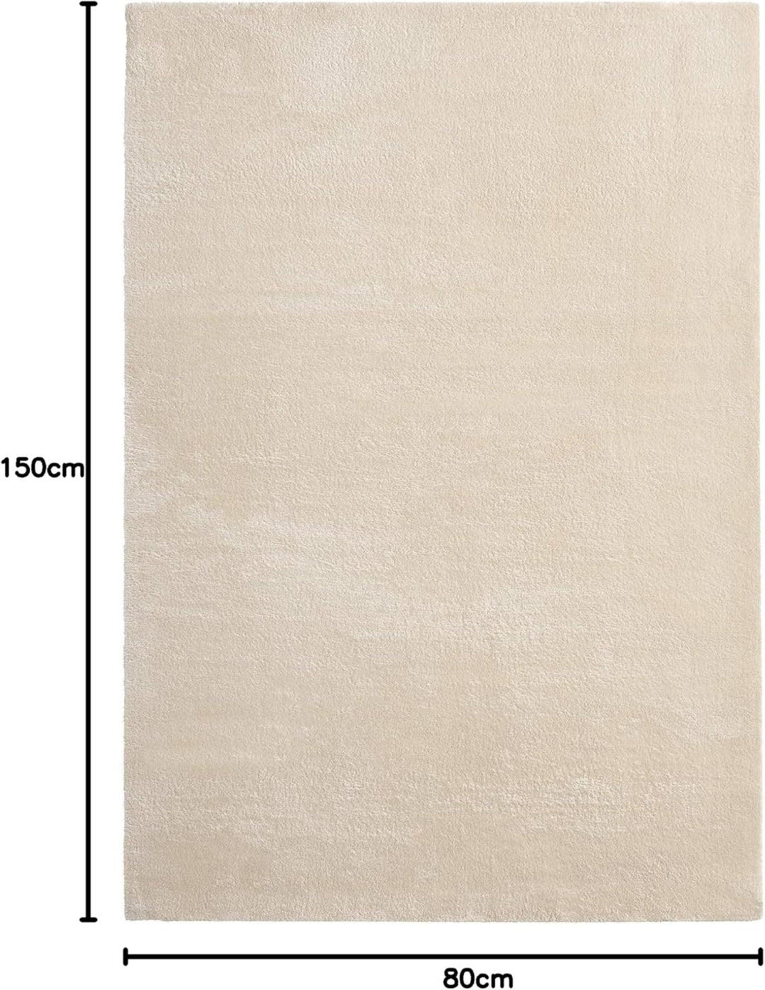 the carpet Relax – Superweiches Badezimmerteppich, Flauschige Badematte in Felloptik, rutschfest & W