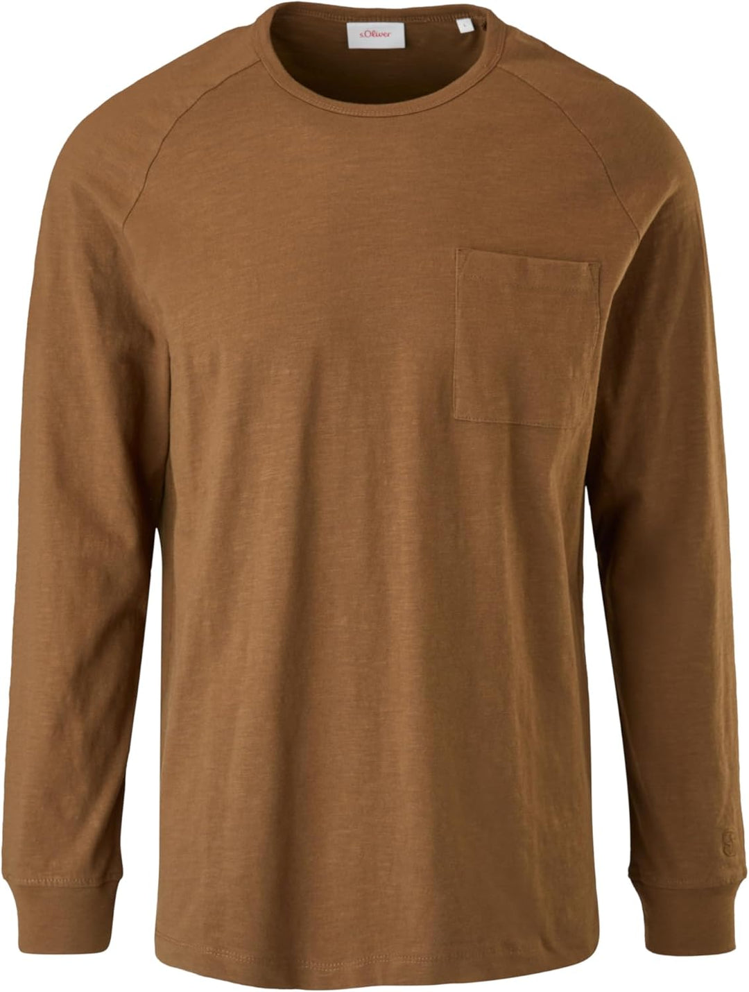 s.Oliver Herren T-Shirt Langarm L 8592_brown, L 8592_brown