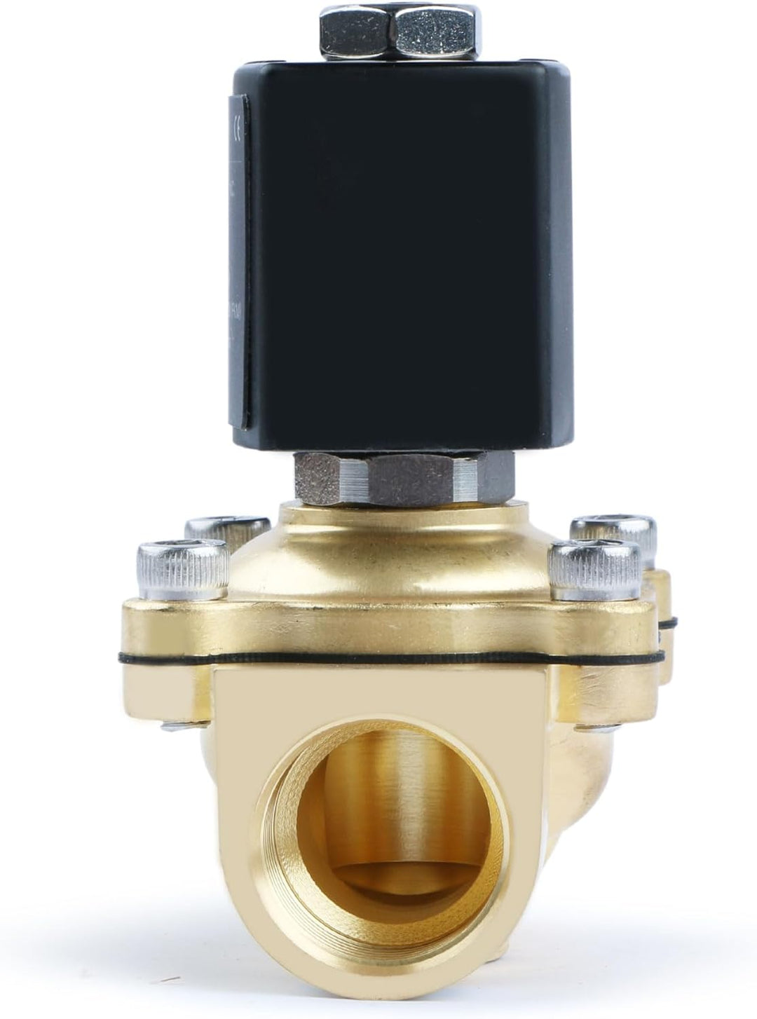 U.S. Solid Magnetventil Messing G 3/4" 24V DC stromlos geschlossen 10 bar - Elektrisches Wasserventi