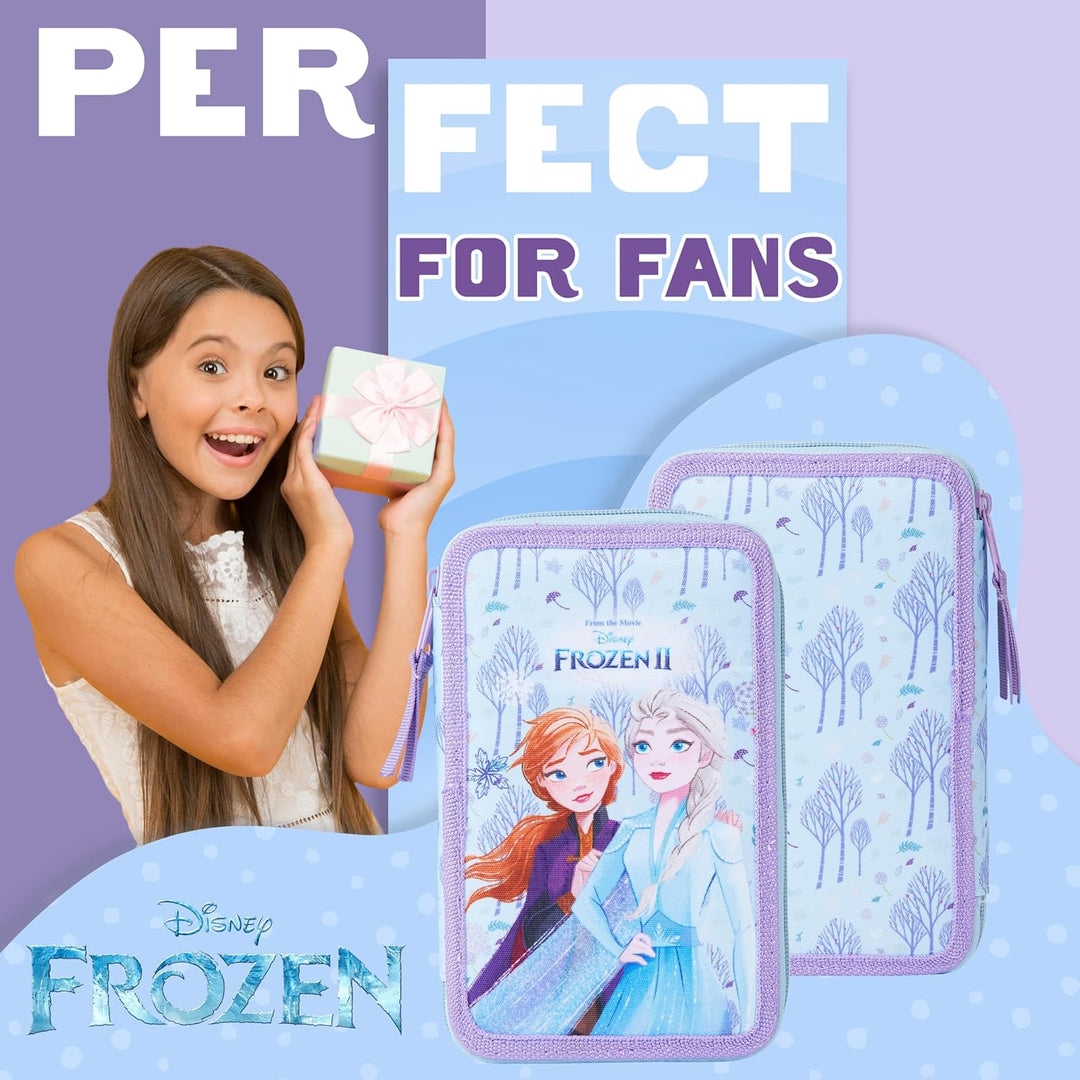 Disney Federmäppchen Mädchen Die Eiskönigin Stitch Federtasche Mädchen Gefüllt Schulmäppchen 2 3 Fäc