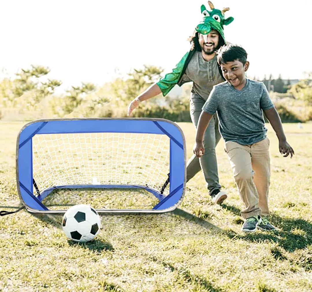 Kapler Fussballtor Kinder Garten Faltbar: 120x70x70cm Pop-Up Fussballtore mit Glasfaserstäben - Wett