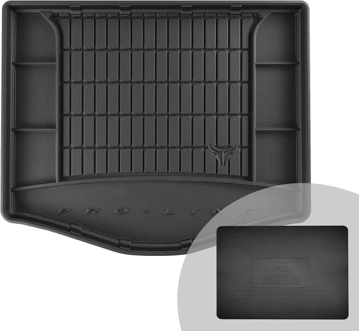 FROGUM ProLine 3D Gummimatte Exklusive Auto Kofferraummatte Kofferraumwanne für Ford C-Max I 2003-20