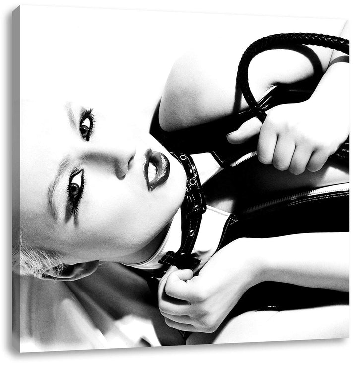 Sexy Mistress Shades of, Format: 70x70 auf Leinwand, XXL riesige Bilder fertig gerahmt mit Keilrahme