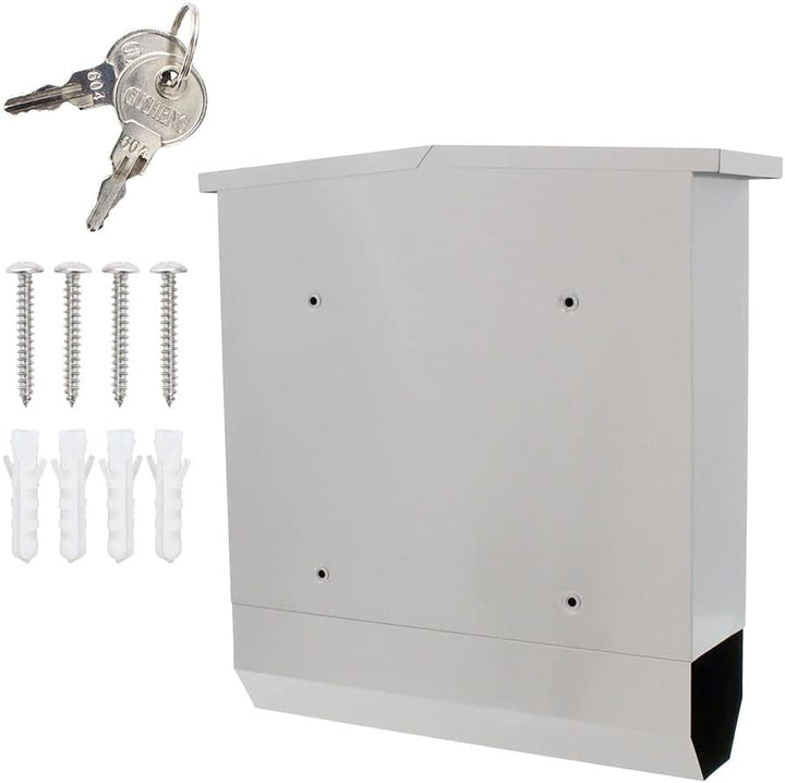 Rottner T06329 Briefkasten Lettero Inox mit integrierte Zeitungsrolle