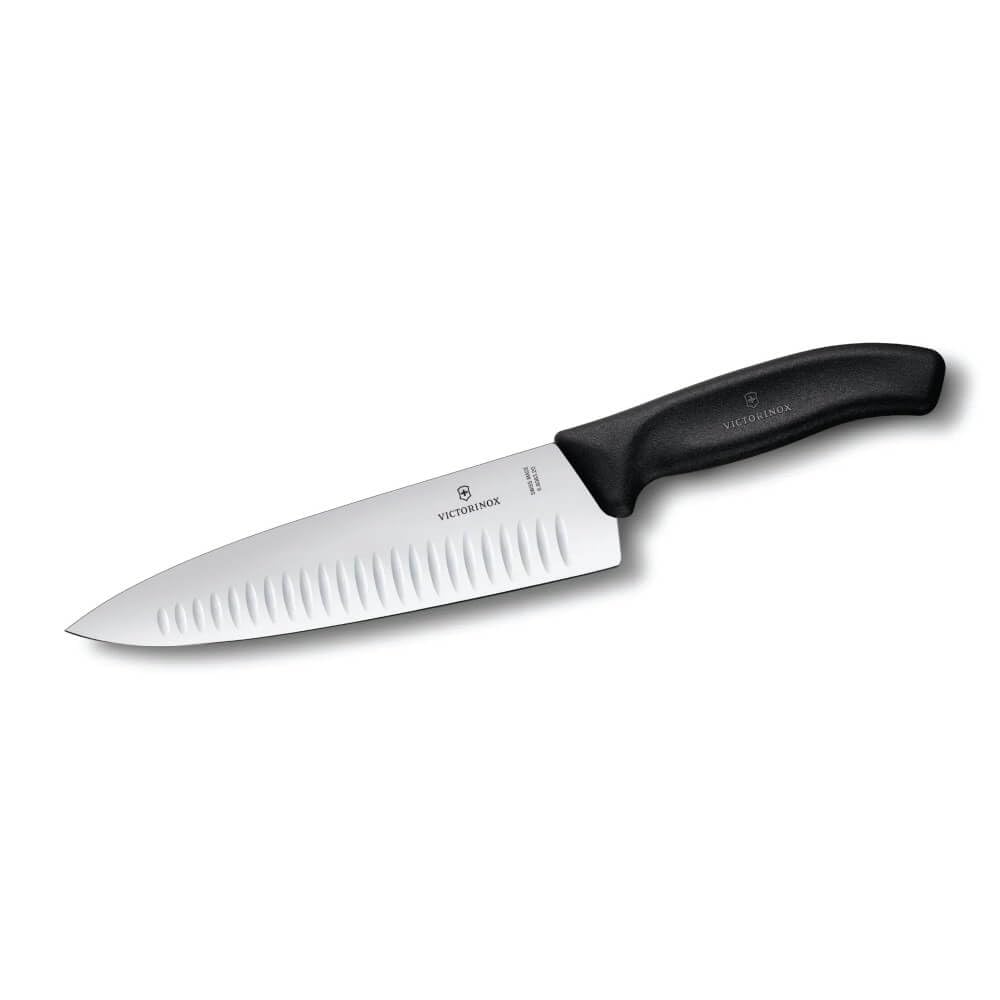 Victorinox, Swiss Classic, Profi Tranchiermesser, Extra Scharfe Klinge, Kullenschliff, 20 cm, Robust