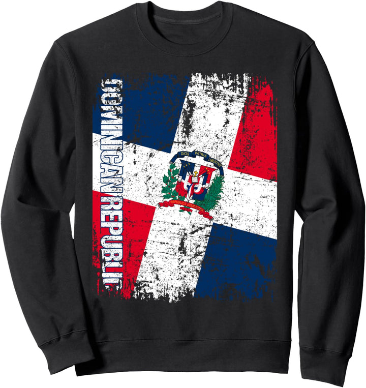 DOMINIKANISCHE REPUBLIK Flagge | Damen Herren Kinder DOM REP Sweatshirt