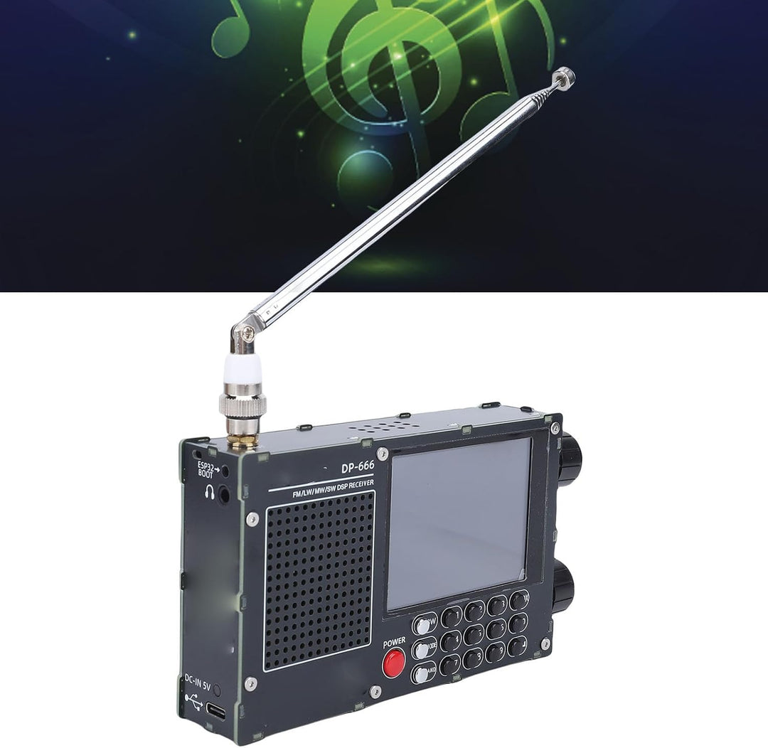CCYLEZ SDR -Radio mit TEF6686 & ESP32, Open Source Full Band Receiver mit RDS, 2,8 "Touchscreen, 500