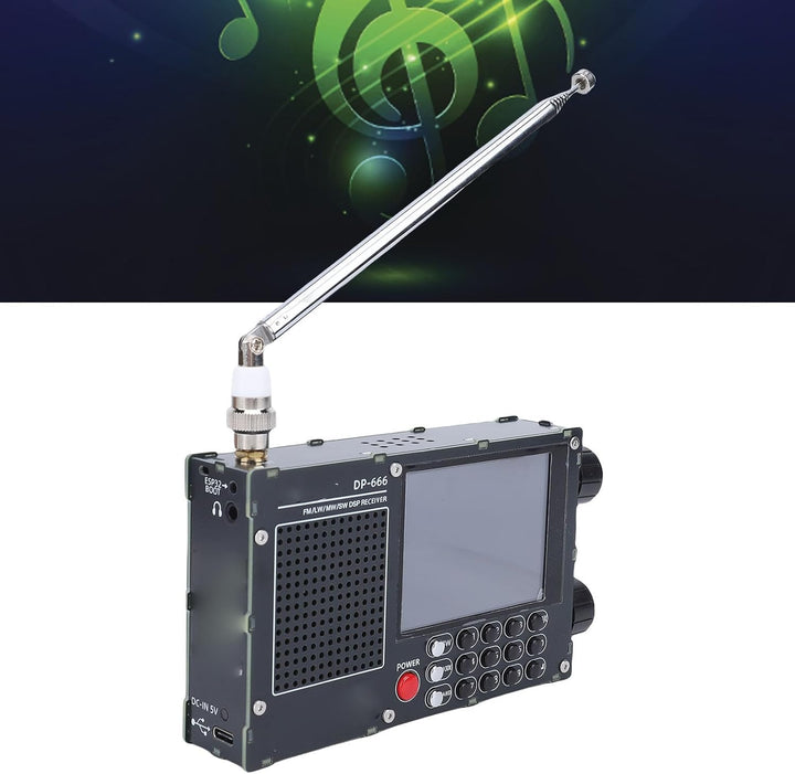 CCYLEZ SDR -Radio mit TEF6686 & ESP32, Open Source Full Band Receiver mit RDS, 2,8 "Touchscreen, 500