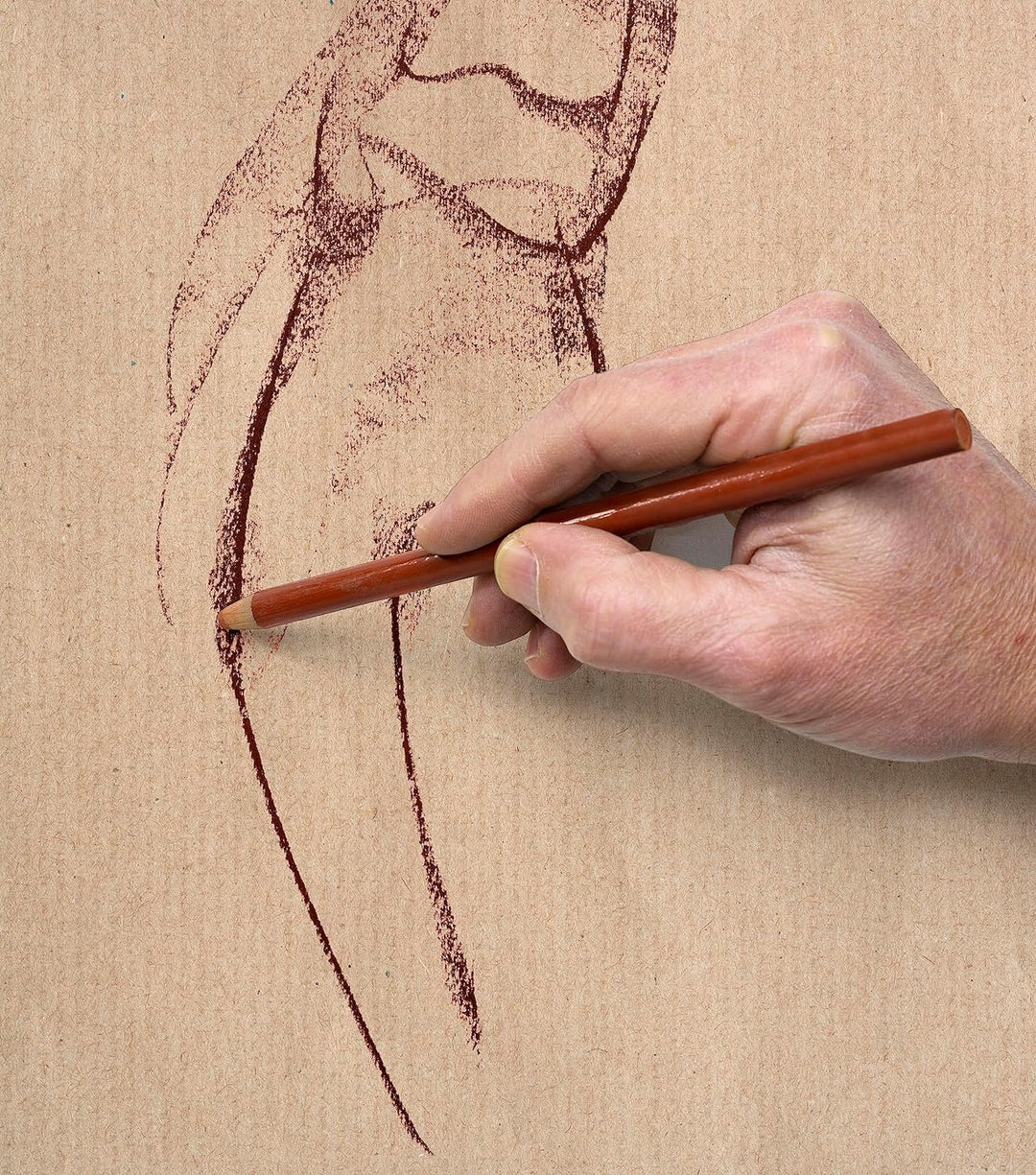 Clairefontaine 975005C Packung mit 25 Blatt Kraftpapier (120g, DIN A1, 59,4 x 84 cm, ideal für Kunst