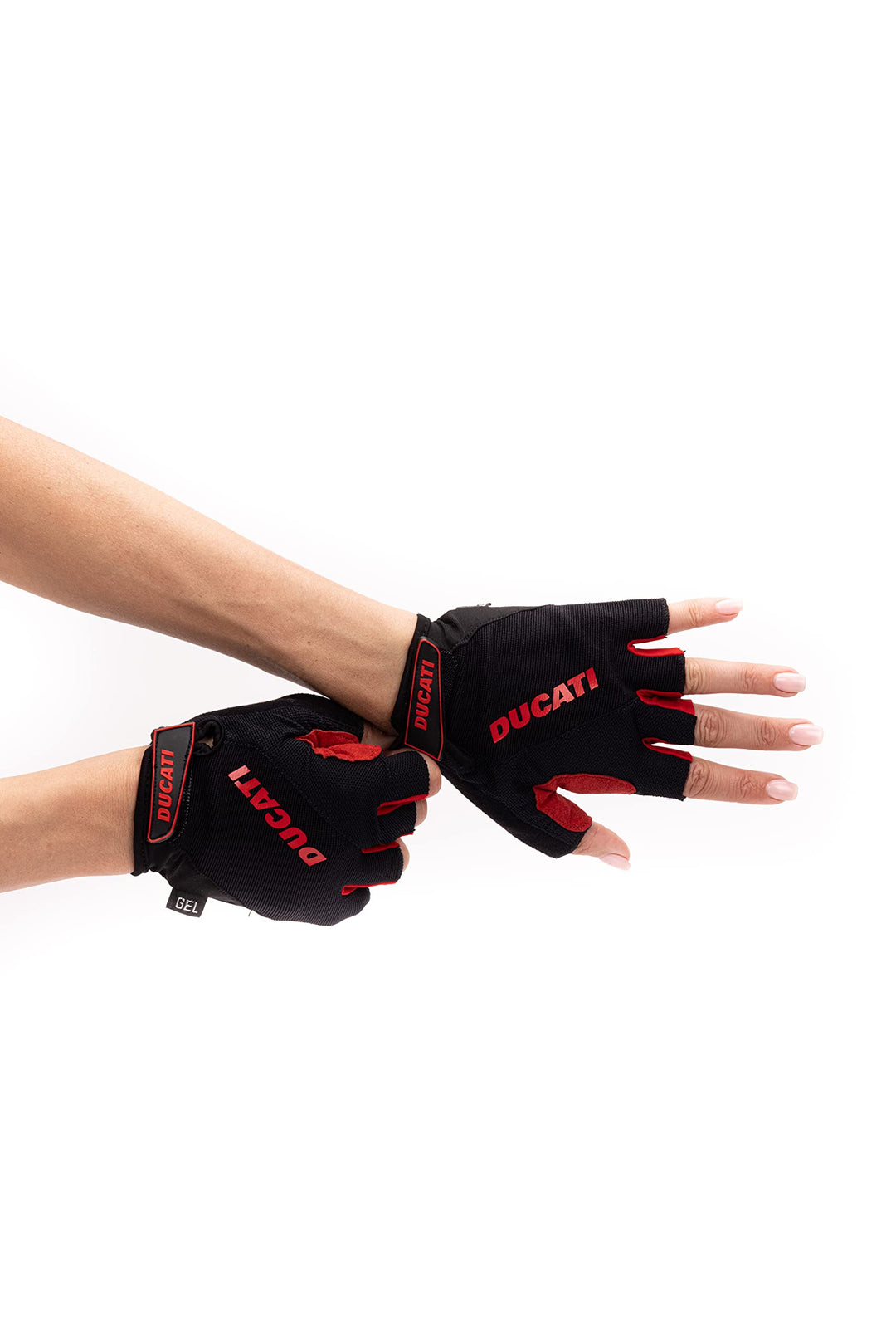 DUCATI, Handschuhe Elektroroller, Gel, Halbfinger, Einheitsgrösse, Schwarz, Zubehör für Fahrrad, Uni
