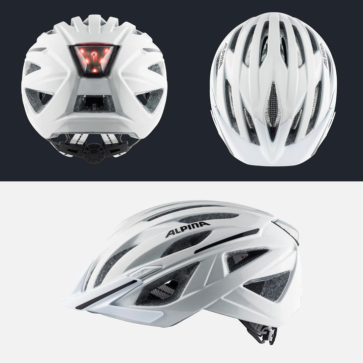 ALPINA HAGA - Stossabsorbierender, Sicherer & Optimal Anpassbarer Urban Fahrradhelm Mit Integriertem