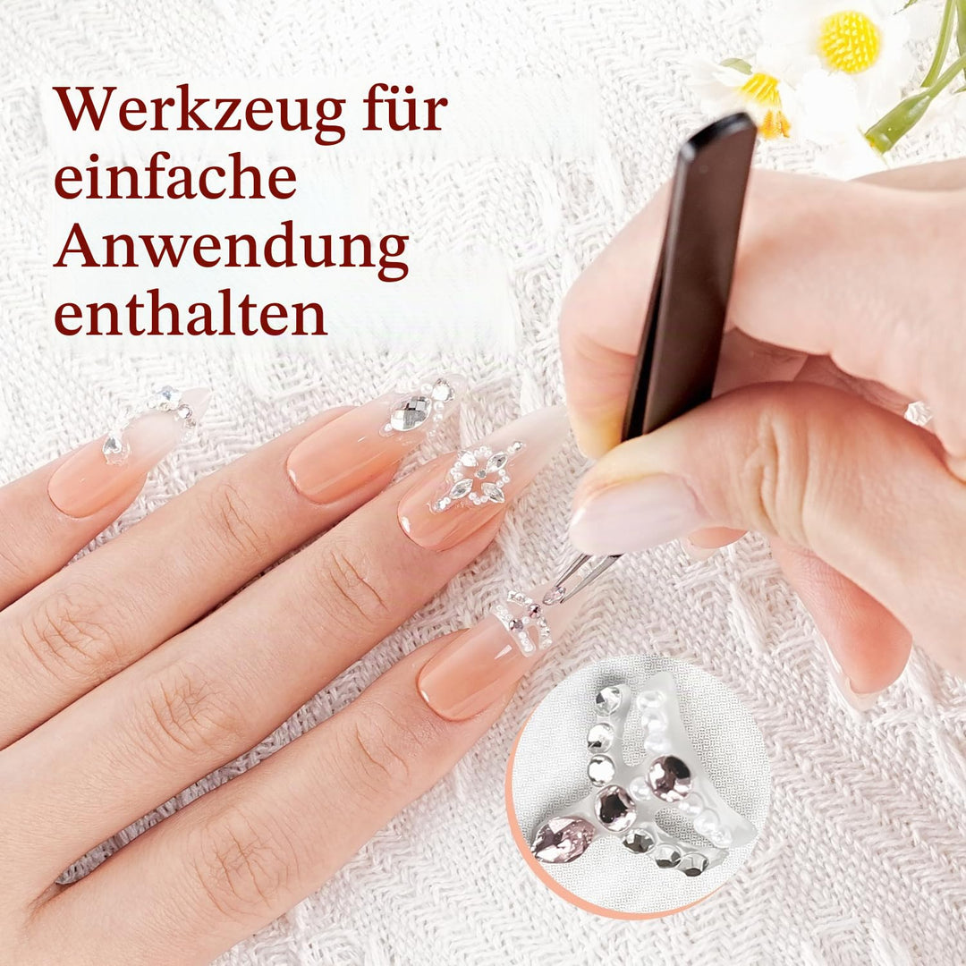 JODSONE Nagelanhänger-Bohrerset für Nägel, 24 Bohrer, erhältlich in 12 verschiedenen Designs mit Pin
