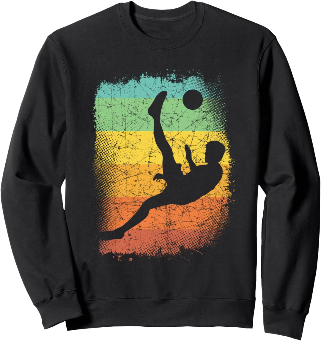 Fussball-Spieler Geschenkidee Lustig Vintage Retro Sweatshirt