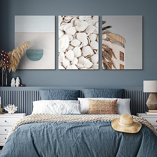 Muralo - Wandbilder Set - Leinwand Bilder Set Aufhängefertig - das Leinwandbilder Set - Bilder für W
