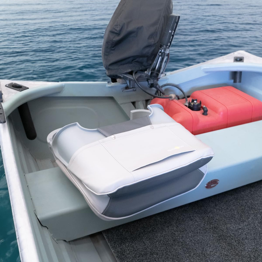 Oceansouth Skipper Klappsitz für Boote Weiss/Grau, Weiss/Grau