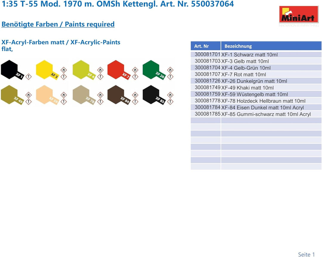Mini Art MIN37064 Detaillierter Plastikmodellbausatz