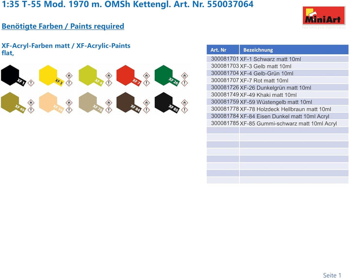 Mini Art MIN37064 Detaillierter Plastikmodellbausatz