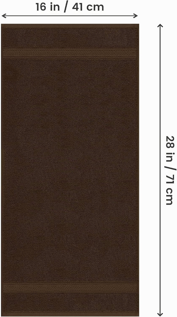 Utopia Towels Handtücher, Baumwolle, 600 g/m², 6 Stück Braun, Braun