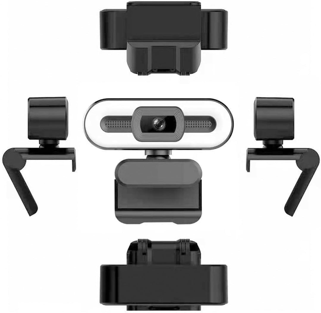 4K-Webcam, Integriertes Mikrofon, Superhelles Fülllicht, Auto Beauty USB-PC-Kamera für Laptop-Comput