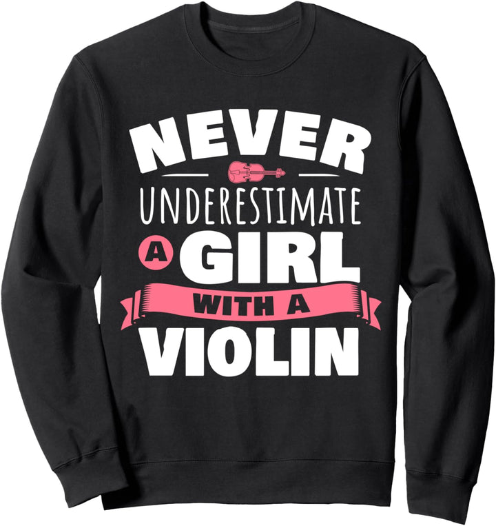 Violine Mädchen Geigenspielerin Frau Geige Sweatshirt