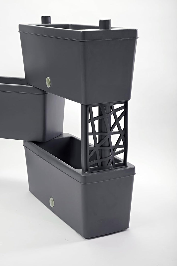 Bama Nässestop S18 Garten Modular Brick Pflanzgefässe, 59 x 23 x 27 cm Grau, Grau