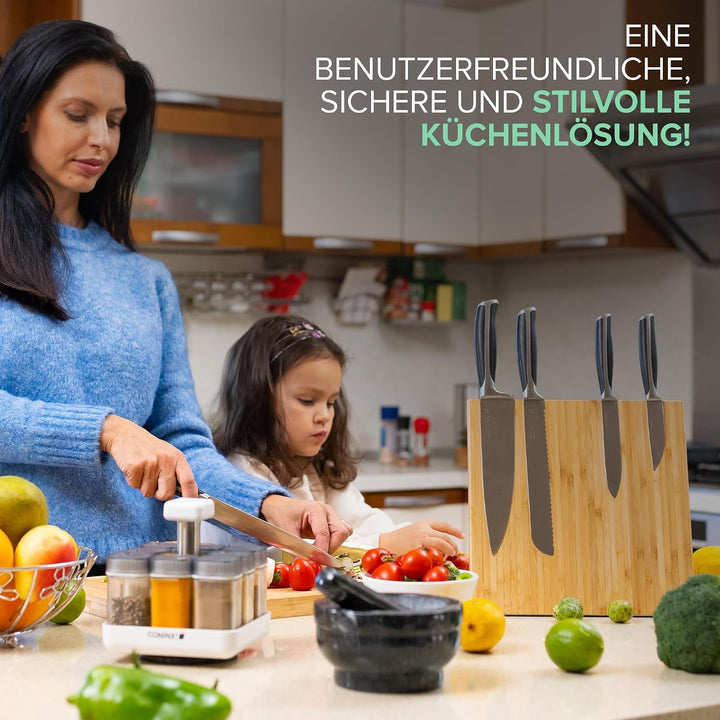 Coninx XL Magnetischer Messerblock unbestückt 27.5x27.5CM | Messerhalter magnetisch zur sicheren, sa