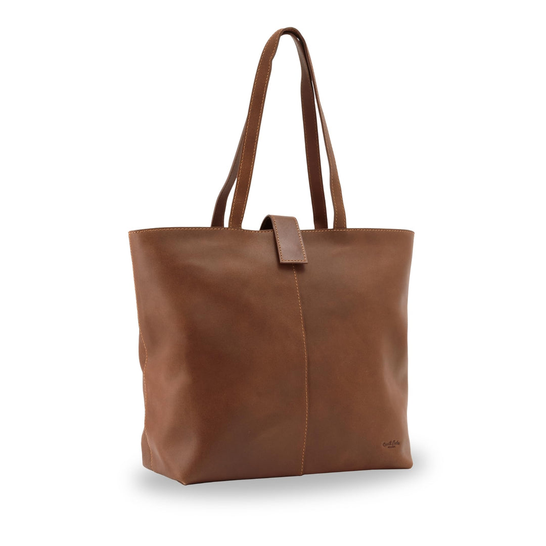 Gusti Shopper Leder - Alexandra Handtasche Damen Arbeitstasche Leder Braun, Braun