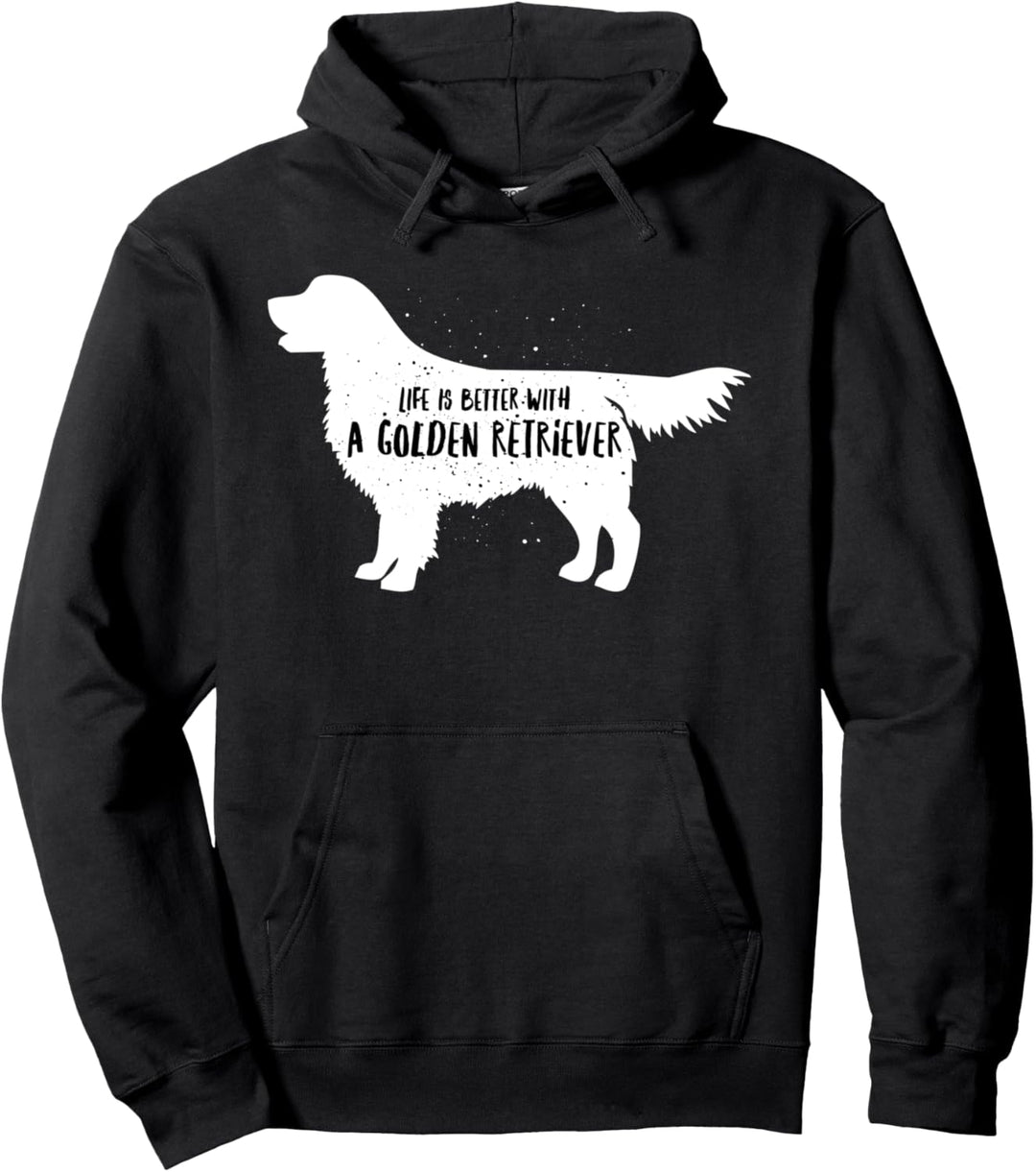 Das Leben ist besser mit einem Golden Retriever Pullover Hoodie