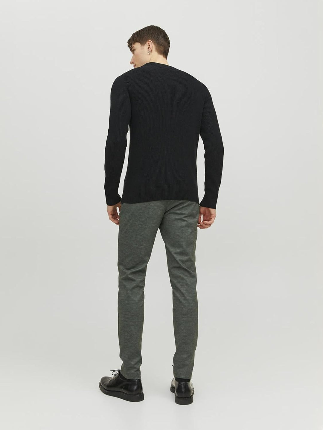 JACK & JONES Herren Jpstmarco Jjphil Nor Noos Chino-Hose 33W / 30L Forest Night/Detail:herringbone,