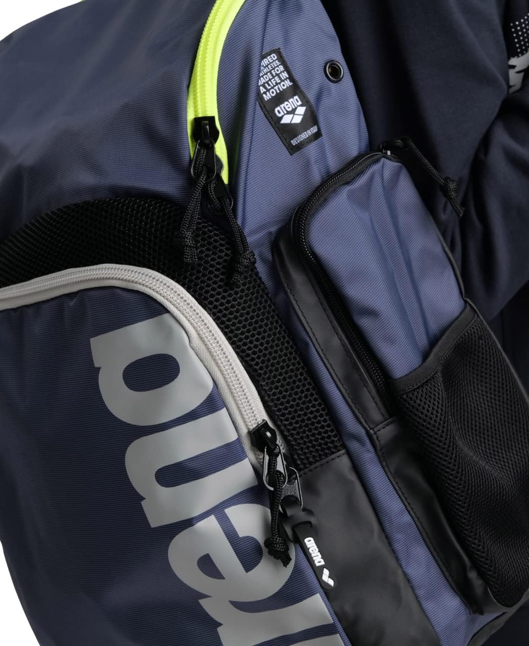 ARENA Unisex Spiky Iii Backpack 35 Rucksack (1er Pack) Navy-neon_yellow 35 l Single, Navy-neon_yello