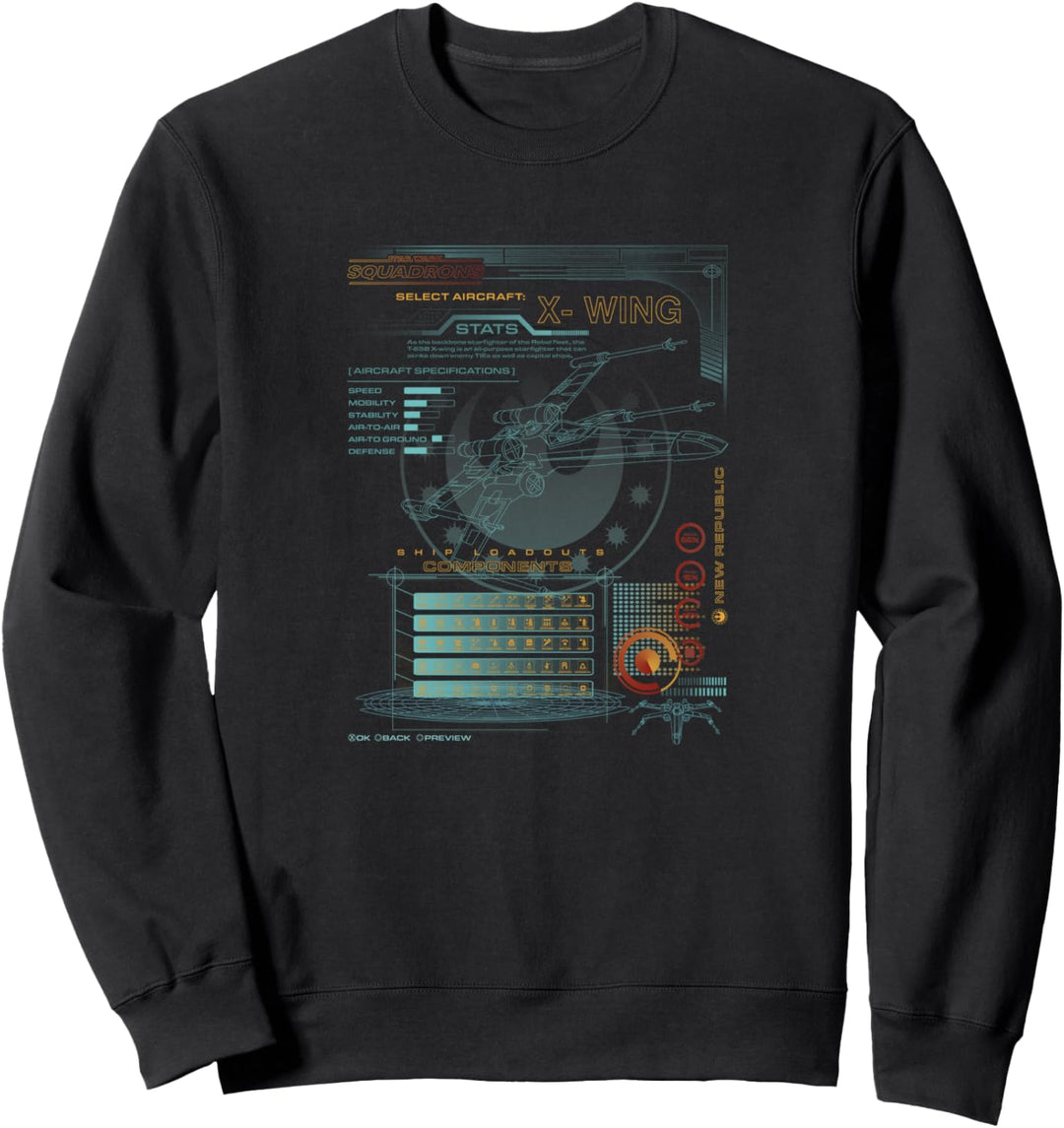 Star Wars: Squadrons X-Wing Components Sweatshirt