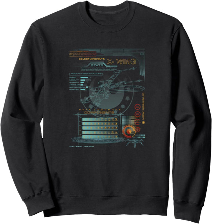 Star Wars: Squadrons X-Wing Components Sweatshirt