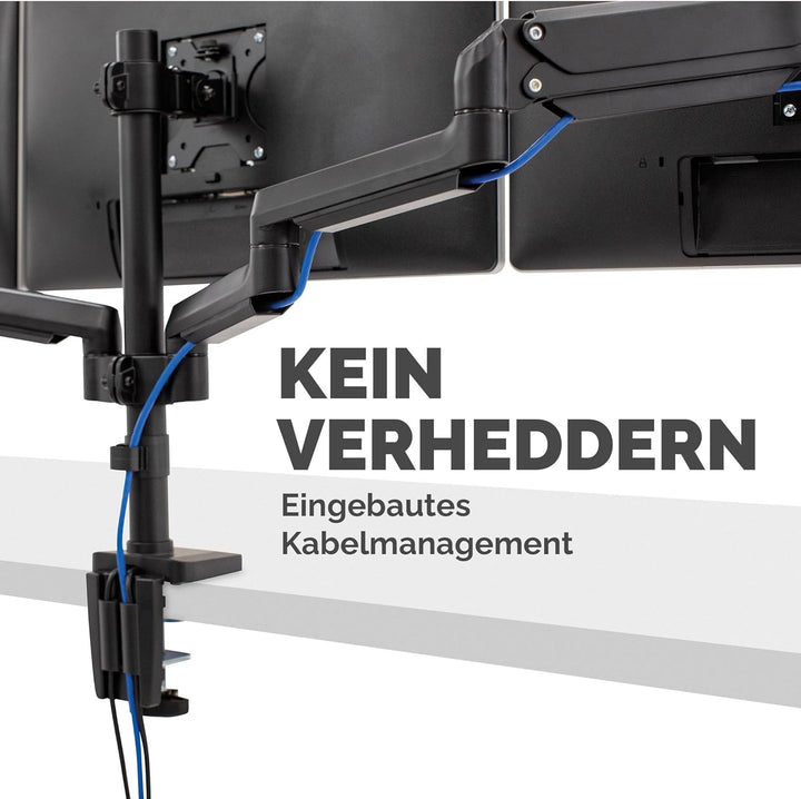 Fellowes Monitor Halterung für 3 Monitore bis je 27 Zoll (68,5 cm) - Platinum Series Monitor Arm mit