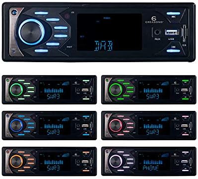 Creasono Autoradio DAB 1 DIN: MP3-Autoradio mit DAB+, Bluetooth & Freisprechfunktion, USB, SD, 4x45W