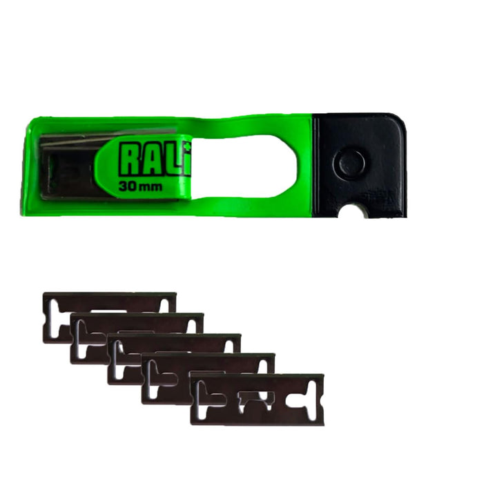 RALI Pack mit 5 Stück 30mm Chrom Hobelmesser Ersatz für RALI G30, G03, B30 und Taschenhobel | Umkehr