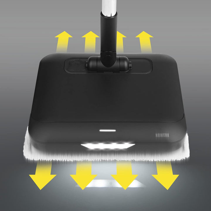 N8WERK Bodenwischer mit Vibrationsfunktion in der Midnight Black Edition | LED-Beleuchtung & 2 Mikro
