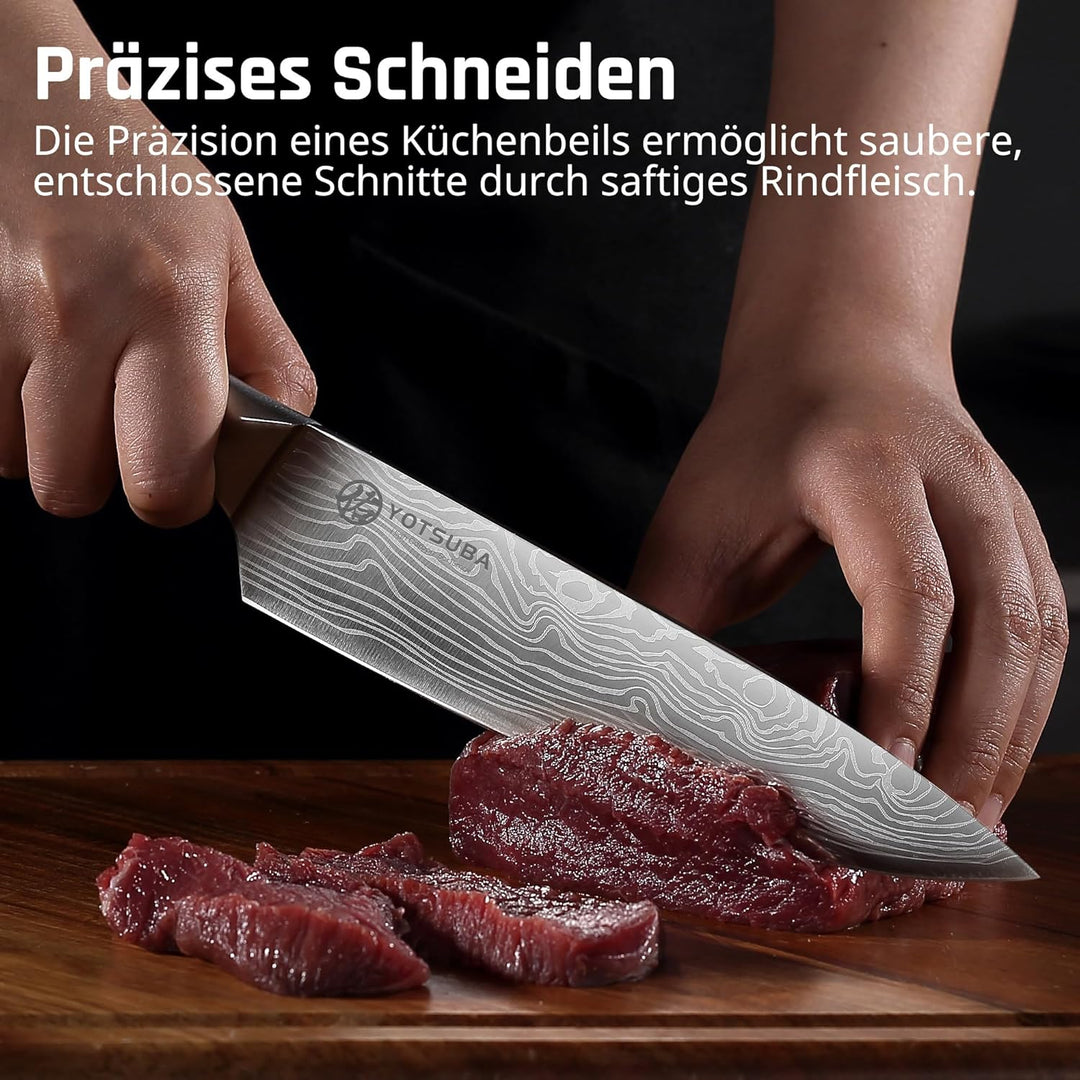 YOTSUBA Küchenmesser Set 5-teilig Messerset Scharf Küche aus hochwertigem Carbon Edelstahl, Ultra Sc
