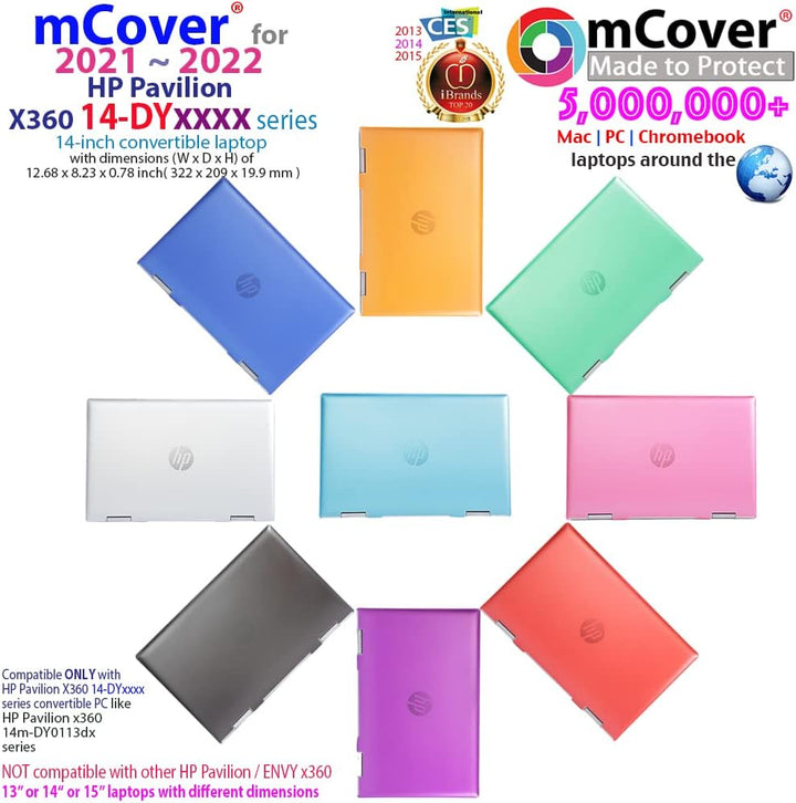 mCover Schutzhülle kompatibel mit HP Pavilion X360 14-DYxxxx Serie 2-in-1 Convertible Notebook-Compu
